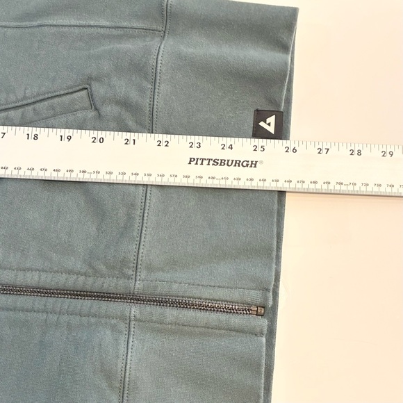 American Giant Women’s Moto Full Zip Jacket Size Large in Vintage Indigo USA - Picture 7 of 8